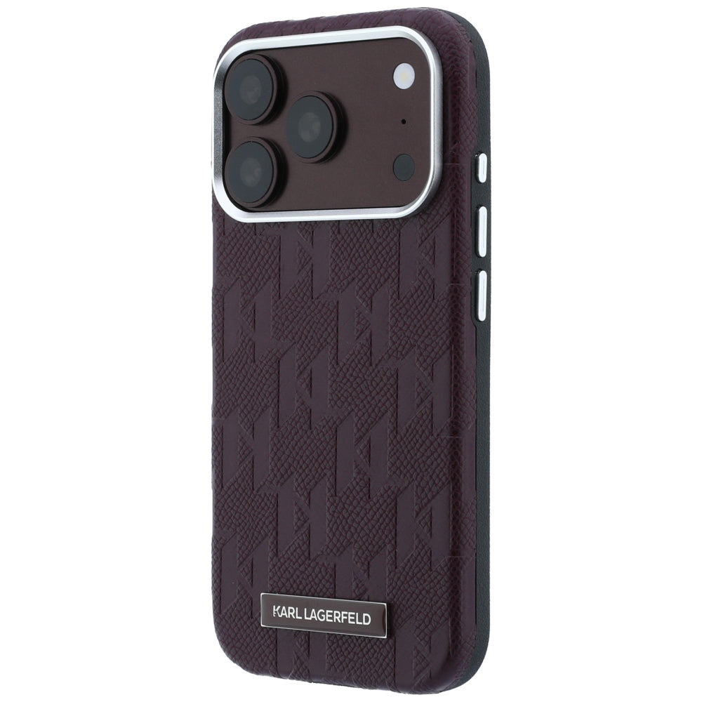 Husa de protectie Karl Lagerfeld compatibil cu iPhone 18 Pro / iPhone 17 Pro, Bordo
