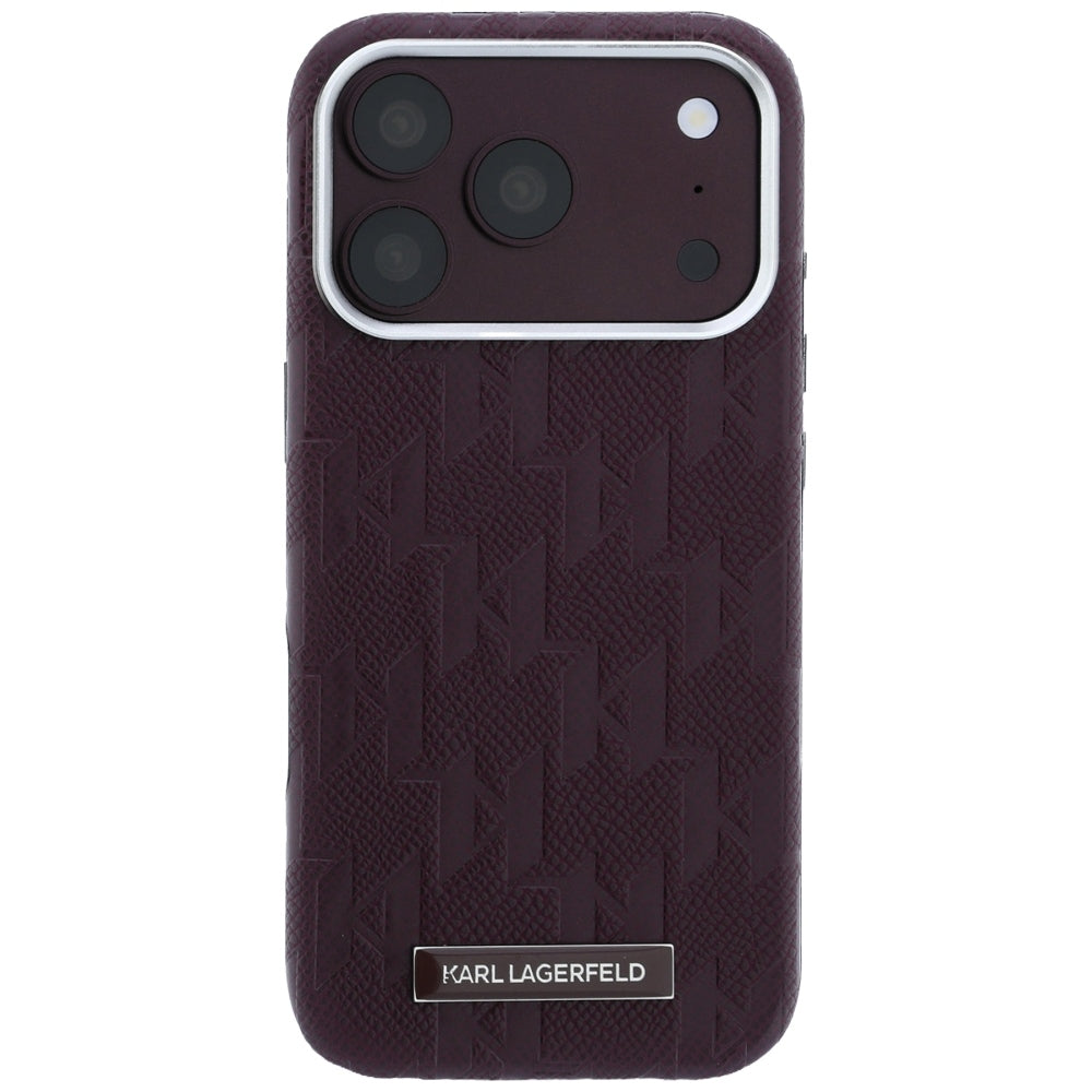 Husa de protectie Karl Lagerfeld compatibil cu iPhone 18 Pro / iPhone 17 Pro, Bordo