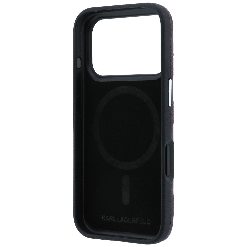 Husa de protectie Karl Lagerfeld compatibil cu iPhone 18 Pro / iPhone 17 Pro, Bordo