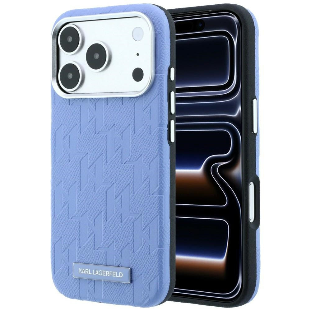 Husa de protectie Karl Lagerfeld compatibil cu iPhone 17 Pro Max / iPhone 18 Pro Max, Albastru