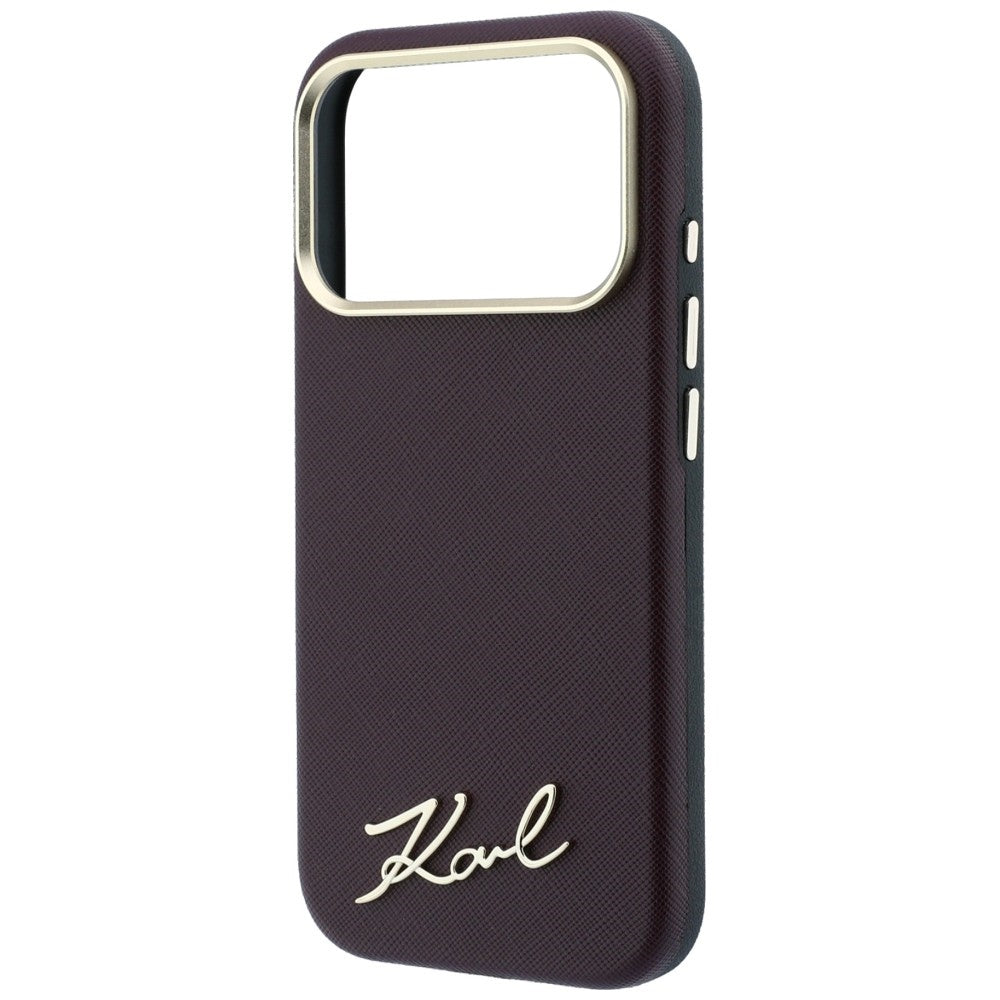 Husa de protectie Karl Lagerfeld compatibil cu iPhone 18 Pro / iPhone 17 Pro, Bordo