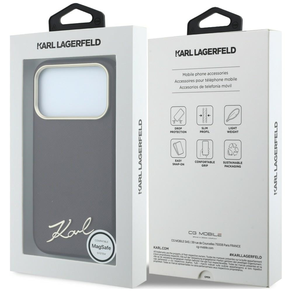 Husa de protectie Karl Lagerfeld compatibil cu iPhone 18 Pro / iPhone 17 Pro, Bordo
