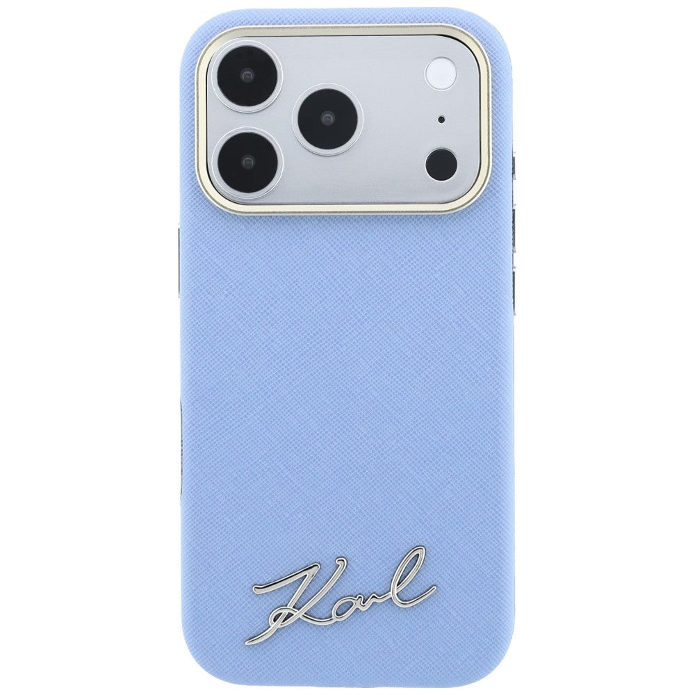Husa de protectie Karl Lagerfeld compatibil cu iPhone 18 Pro / iPhone 17 Pro, Albastru