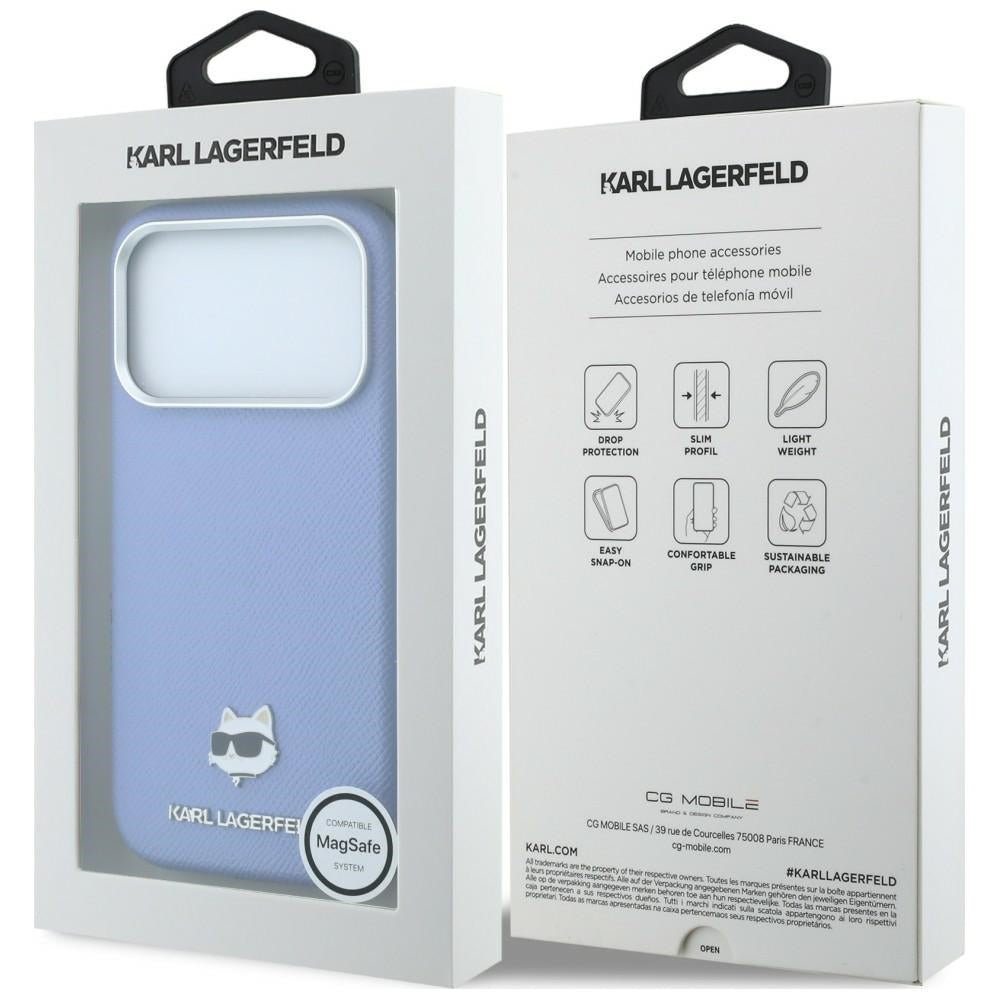 Husa de protectie Karl Lagerfeld compatibil cu iPhone 18 Pro / iPhone 17 Pro, Albastru
