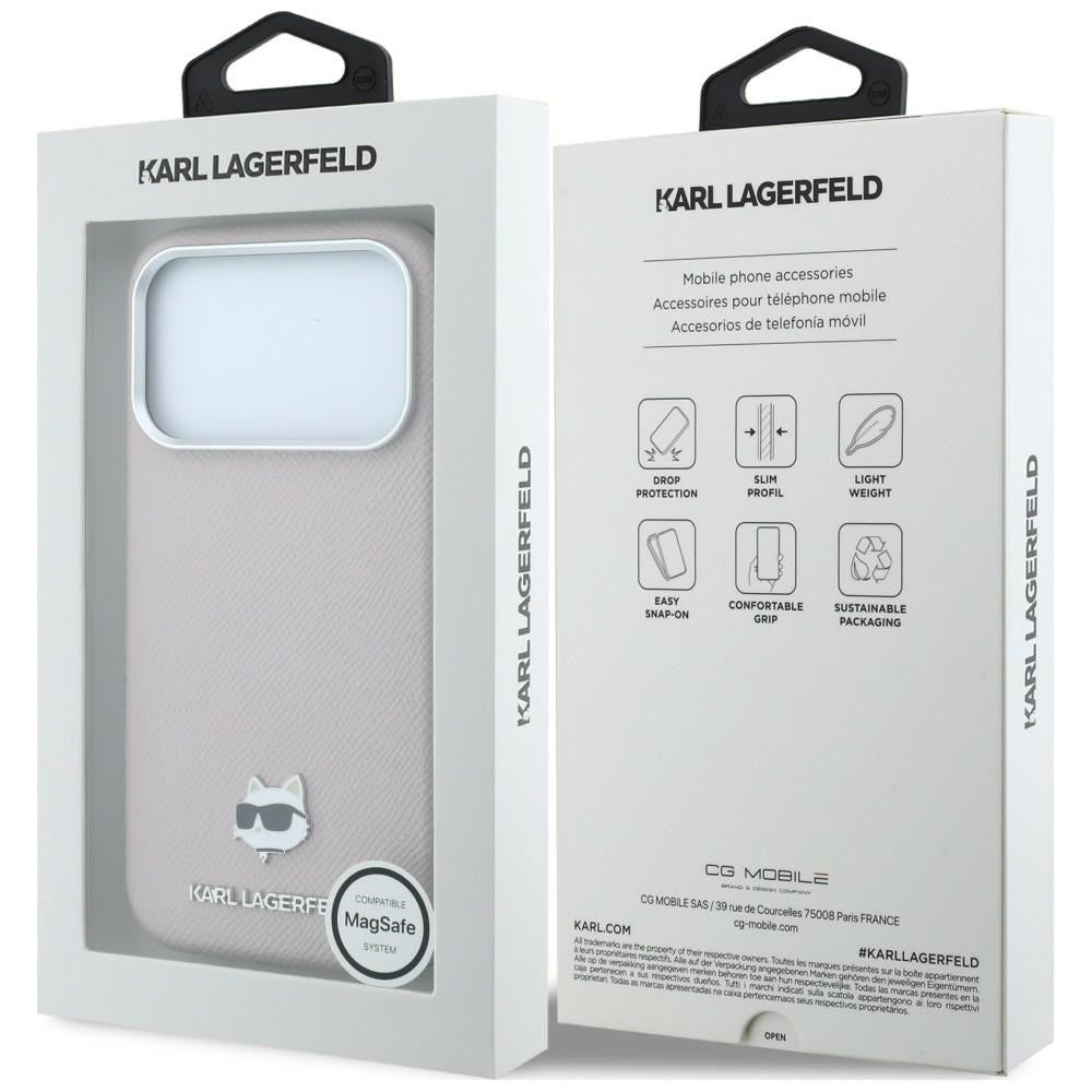 Husa de protectie Karl Lagerfeld compatibil cu iPhone 18 Pro / iPhone 17 Pro, Roz