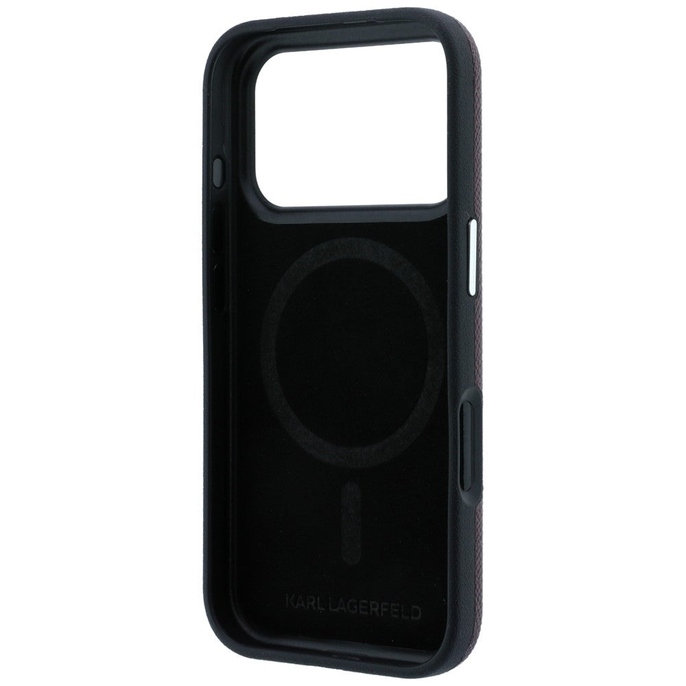 Husa de protectie Karl Lagerfeld compatibil cu iPhone 18 Pro / iPhone 17 Pro, Bordo