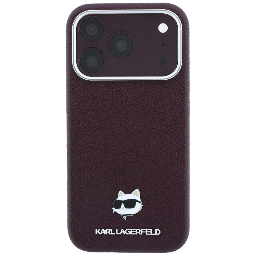 Husa de protectie Karl Lagerfeld compatibil cu iPhone 18 Pro / iPhone 17 Pro, Bordo