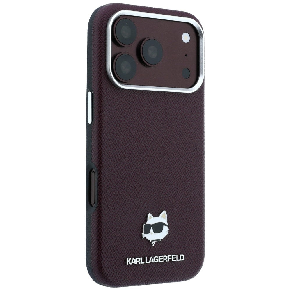 Husa de protectie Karl Lagerfeld compatibil cu iPhone 18 Pro / iPhone 17 Pro, Bordo