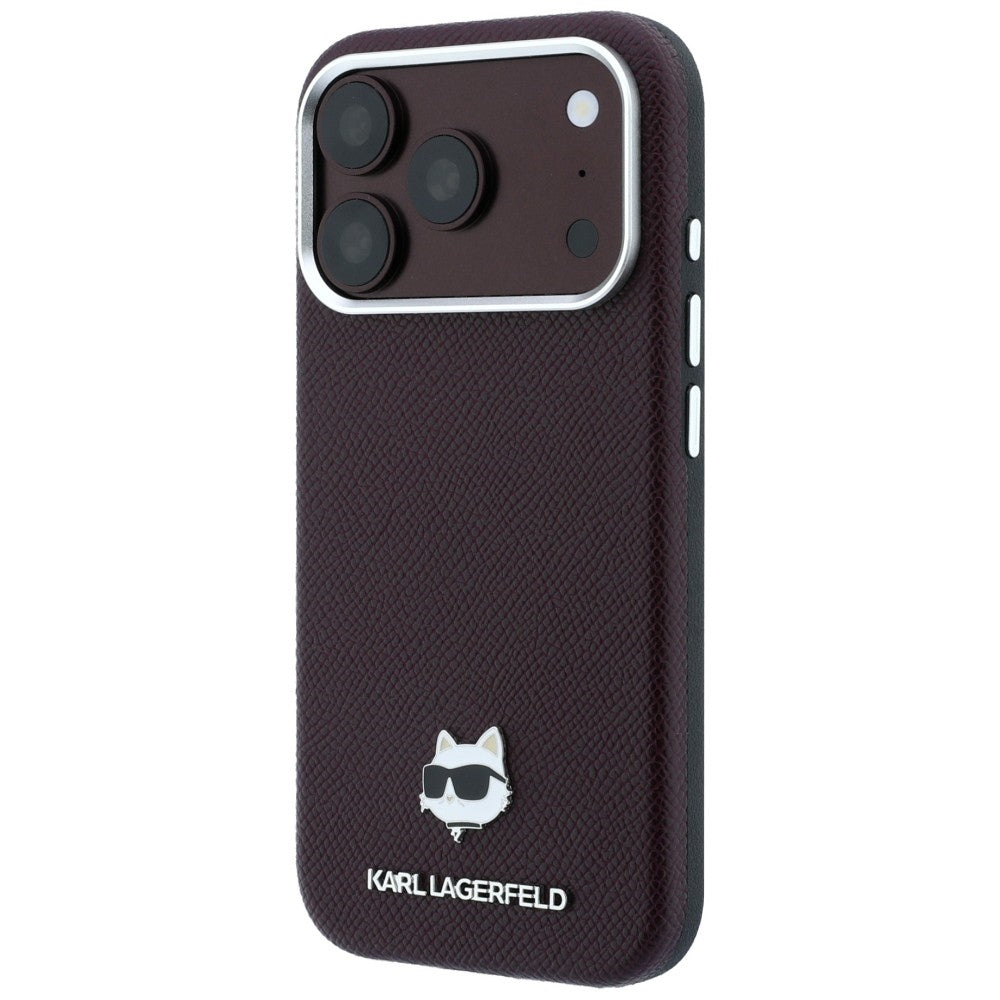Husa de protectie Karl Lagerfeld compatibil cu iPhone 18 Pro / iPhone 17 Pro, Bordo