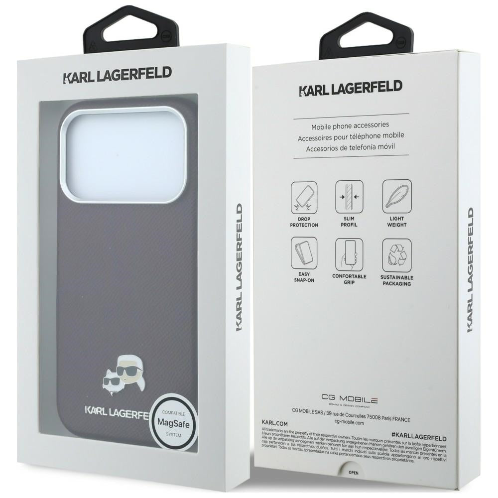 Husa de protectie Karl Lagerfeld compatibil cu iPhone 18 Pro / iPhone 17 Pro, Bordo