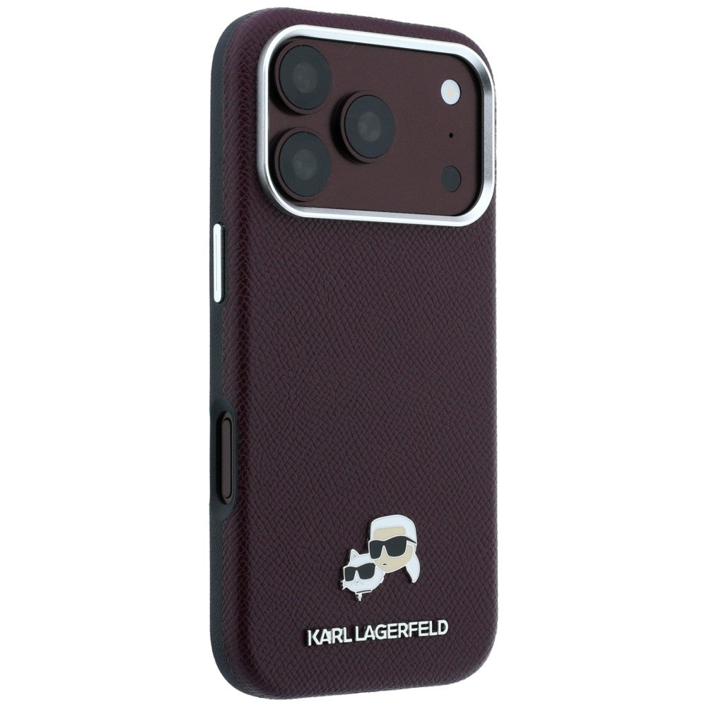 Husa de protectie Karl Lagerfeld compatibil cu iPhone 18 Pro / iPhone 17 Pro, Bordo
