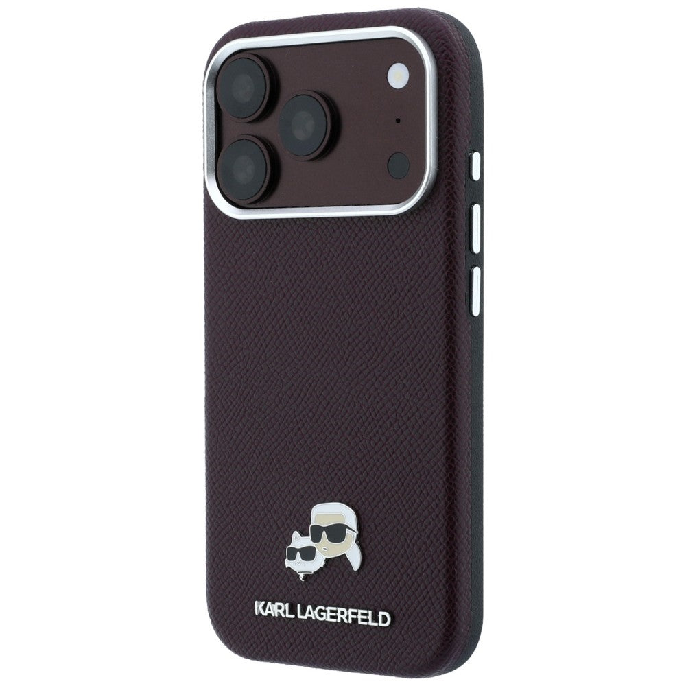 Husa de protectie Karl Lagerfeld compatibil cu iPhone 17 Pro Max / iPhone 18 Pro Max, Bordo
