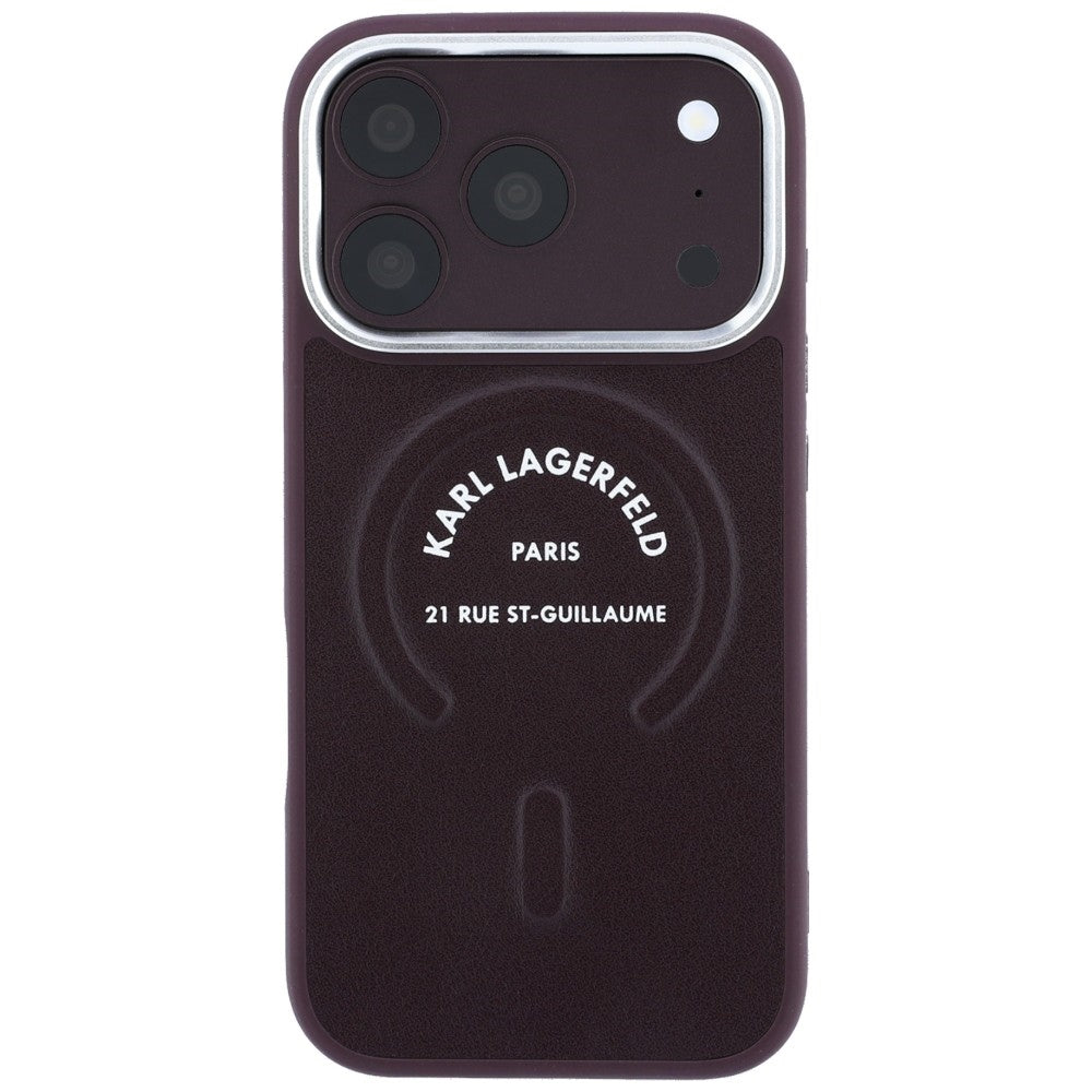 Husa de protectie Karl Lagerfeld compatibil cu iPhone 18 Pro / iPhone 17 Pro, Bordo