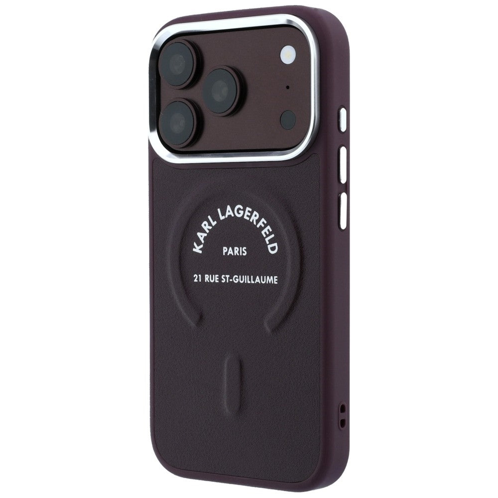 Husa de protectie Karl Lagerfeld compatibil cu iPhone 18 Pro / iPhone 17 Pro, Bordo