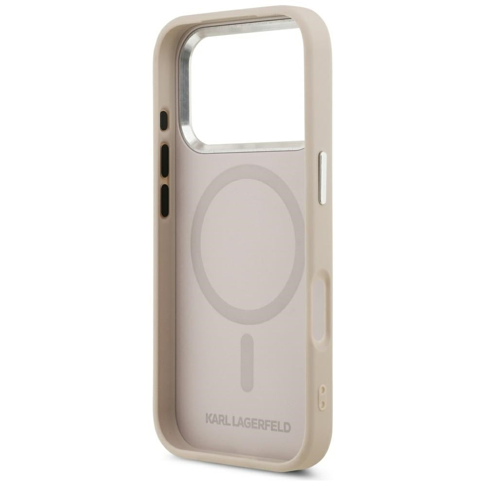 Husa de protectie Karl Lagerfeld compatibil cu iPhone 18 Pro / iPhone 17 Pro, Roz