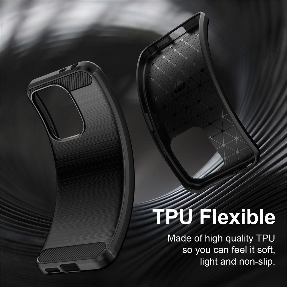 Husa de protectie Techsuit Carbon Silicone compatibil cu Xiaomi Redmi 17 4G / Redmi 17 5G, Negru
