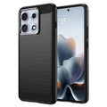 Husa de protectie Techsuit Carbon Silicone compatibil cu Motorola Edge 70 Max, Negru