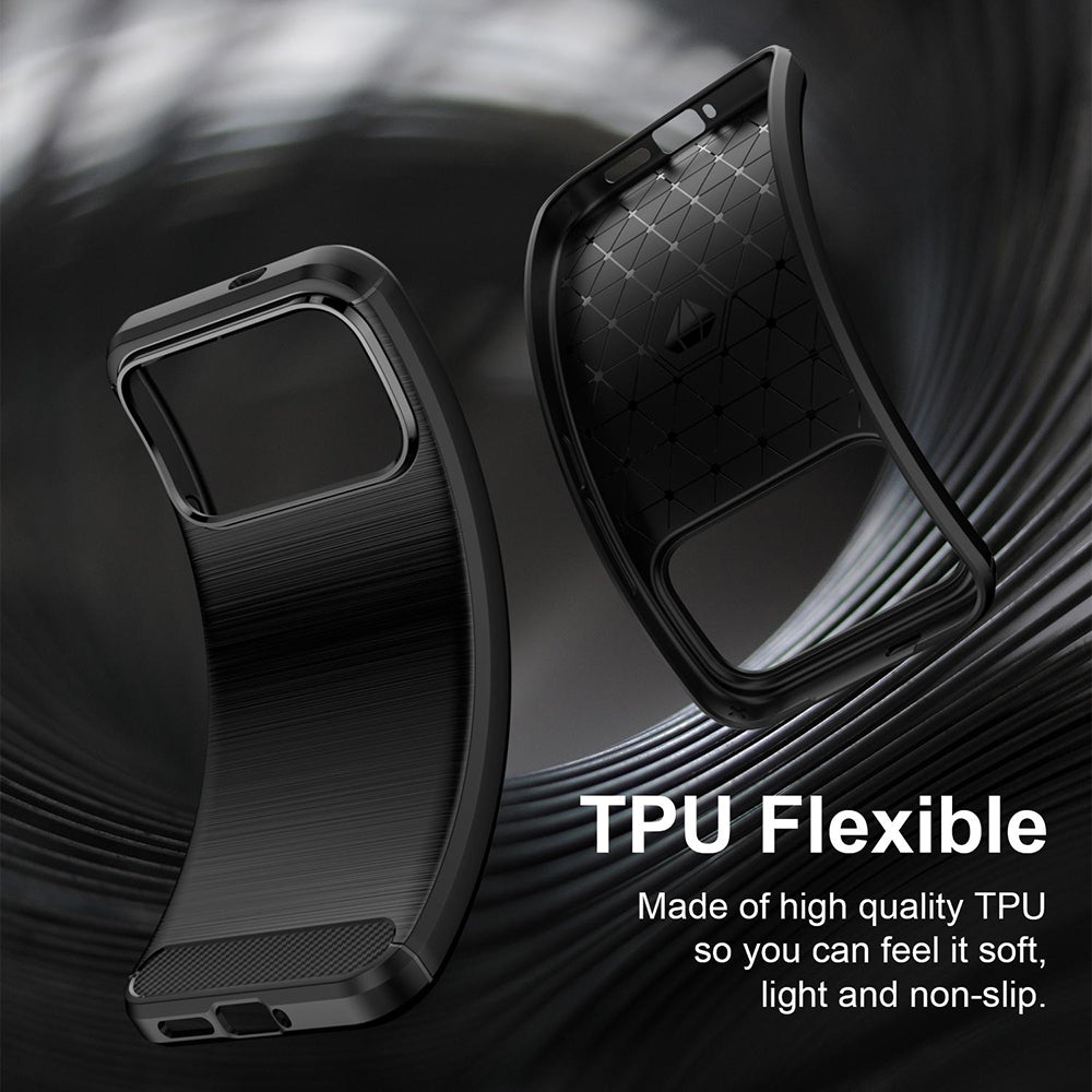 Husa de protectie Techsuit Carbon Silicone compatibil cu Xiaomi Poco F9 Ultra, Negru