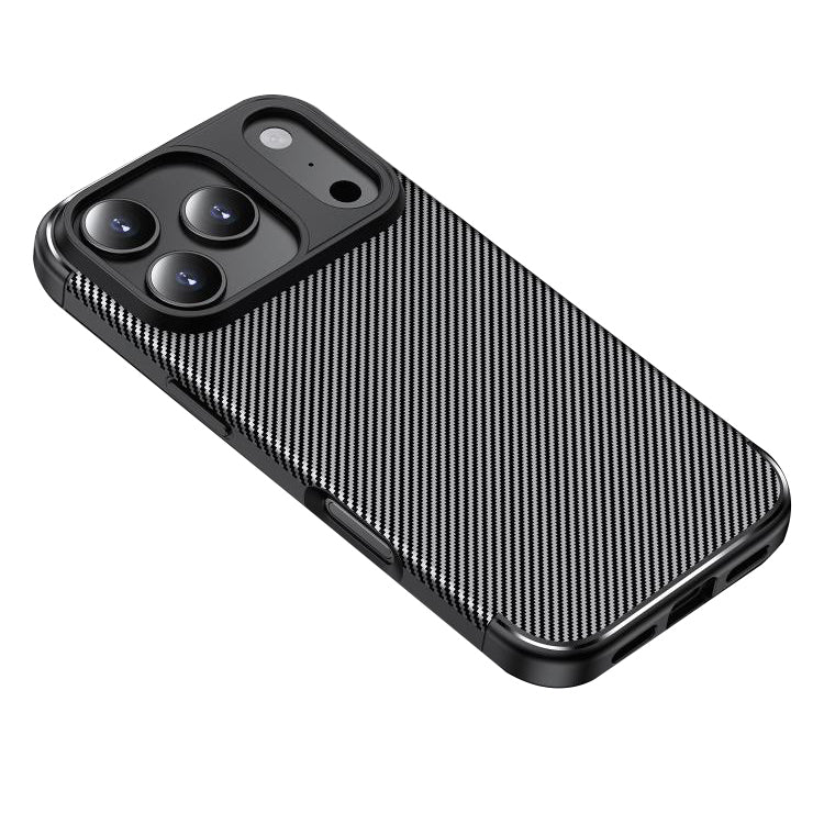 Husa de protectie Techsuit CarbonFiber compatibil cu iPhone 18 Pro Max / iPhone 17 Pro Max, Negru
