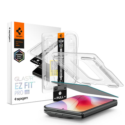Folie de protectie Spigen Glas.tR EZ-FIT Pro HD compatibil cu iPhone Duo, Privacy