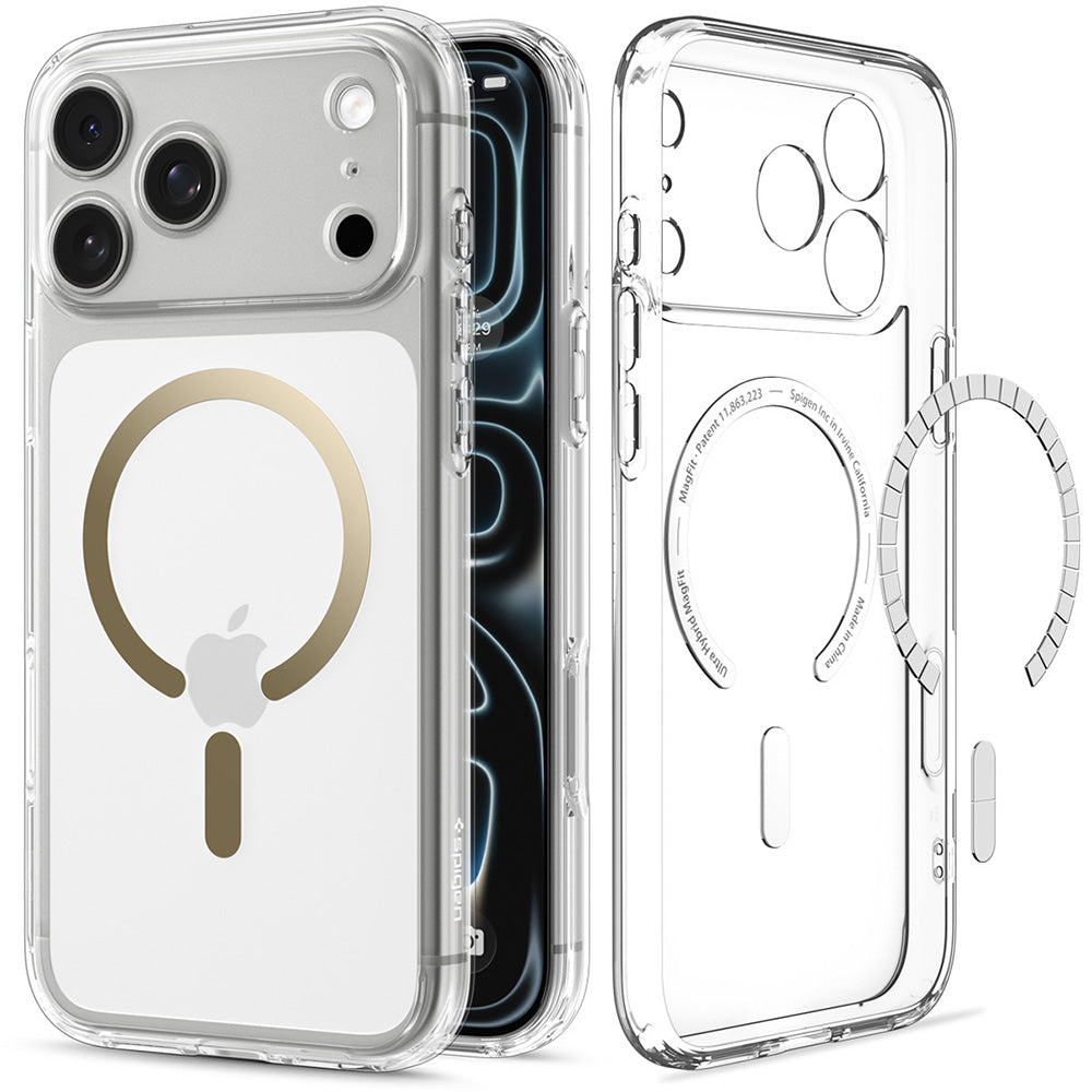 Husa de protectie Spigen Ultra Hybrid compatibil cu iPhone 17 Pro / iPhone 18 Pro, Transparent