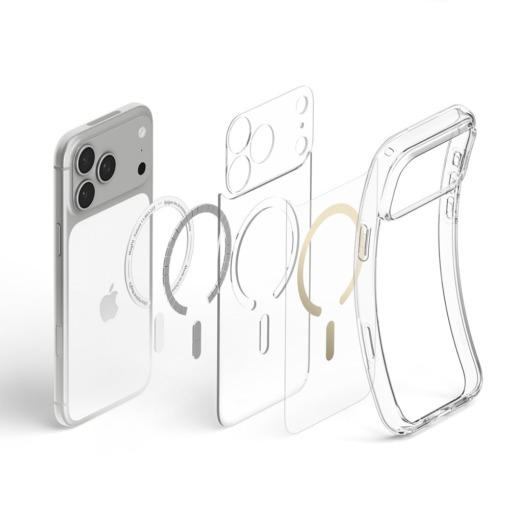 Husa de protectie Spigen Ultra Hybrid compatibil cu iPhone 17 Pro / iPhone 18 Pro, Transparent