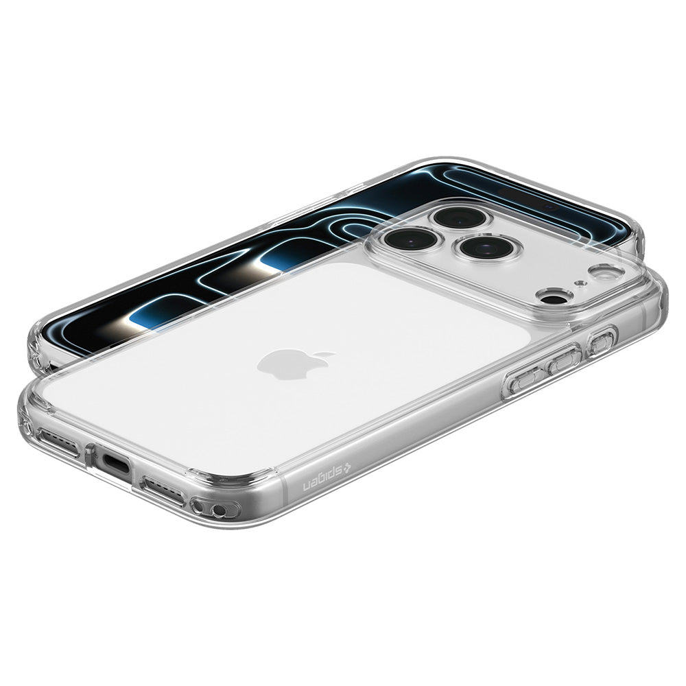 Husa de protectie Spigen Ultra Hybrid compatibil cu iPhone 17 Pro / iPhone 18 Pro, Transparent