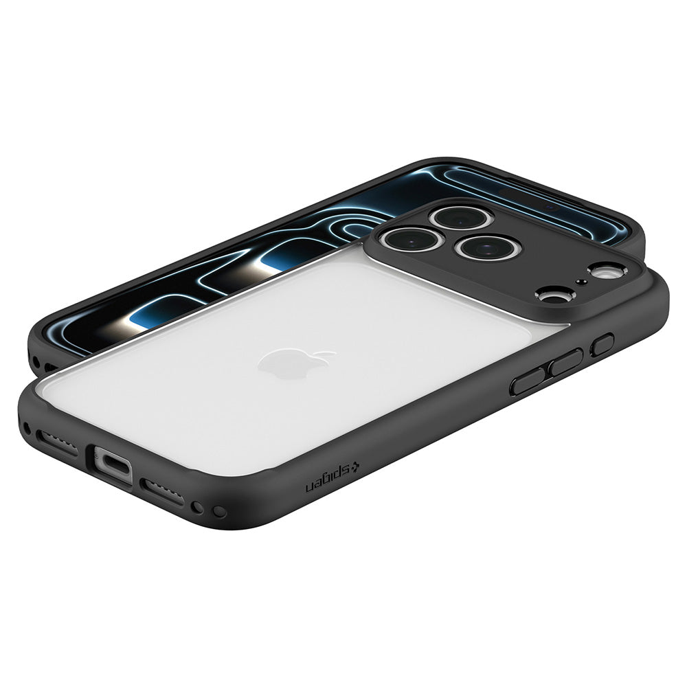 Husa de protectie Spigen Ultra Hybrid compatibil cu iPhone 17 Pro / iPhone 18 Pro, Negru