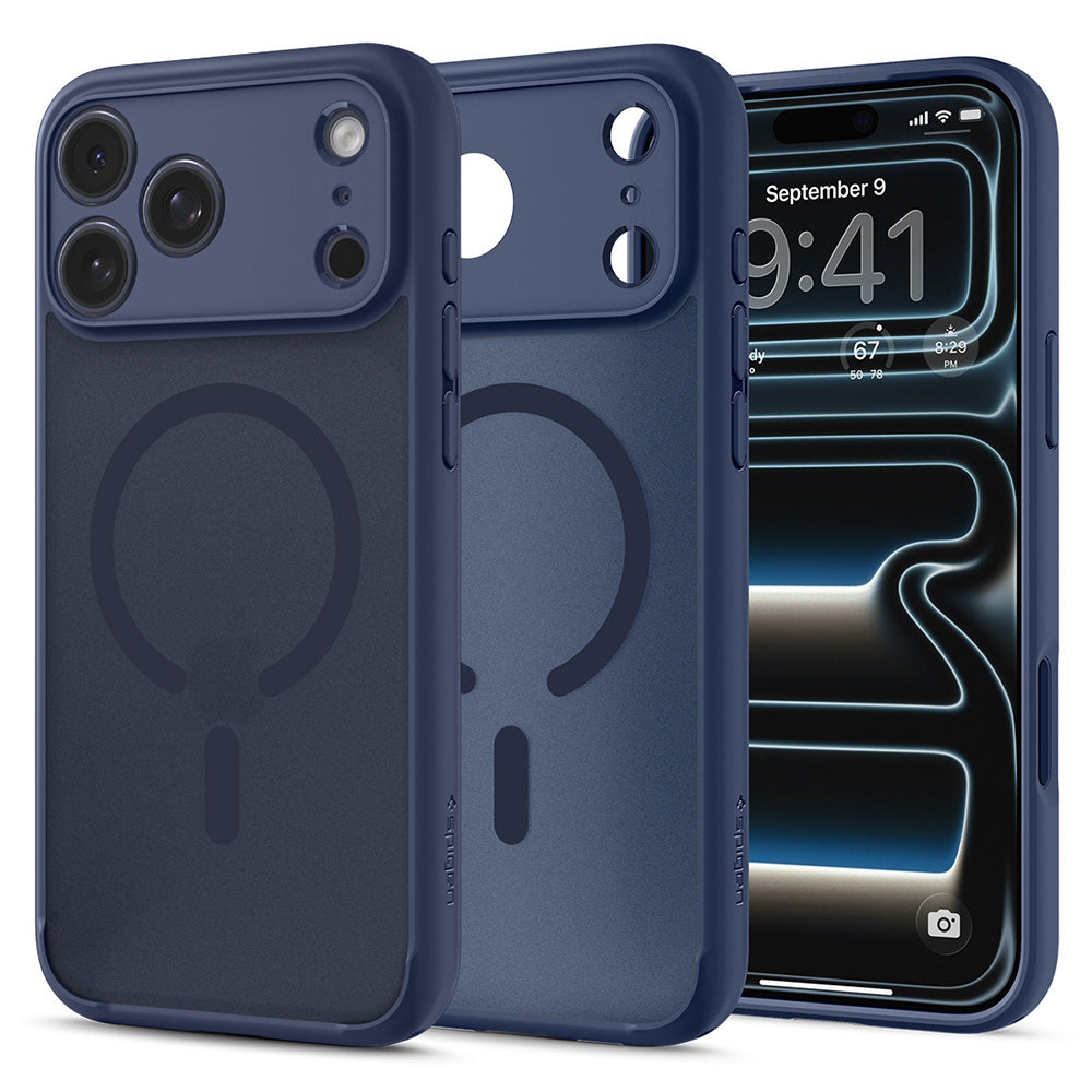 Husa de protectie Spigen Ultra Hybrid compatibil cu iPhone 17 Pro Max / iPhone 18 Pro Max, Albastru