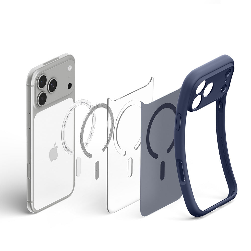 Husa de protectie Spigen Ultra Hybrid compatibil cu iPhone 17 Pro Max / iPhone 18 Pro Max, Albastru