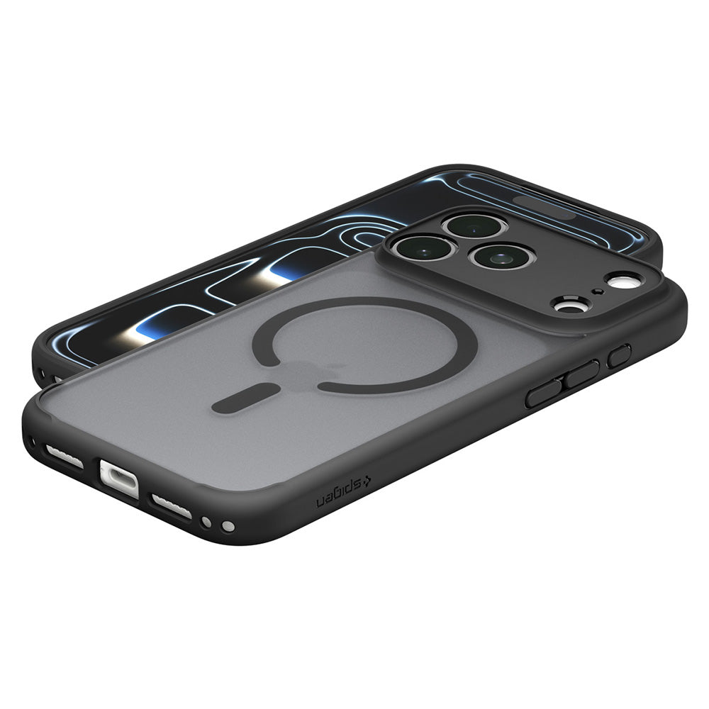 Husa de protectie Spigen Ultra Hybrid compatibil cu iPhone 17 Pro / iPhone 18 Pro, Gri