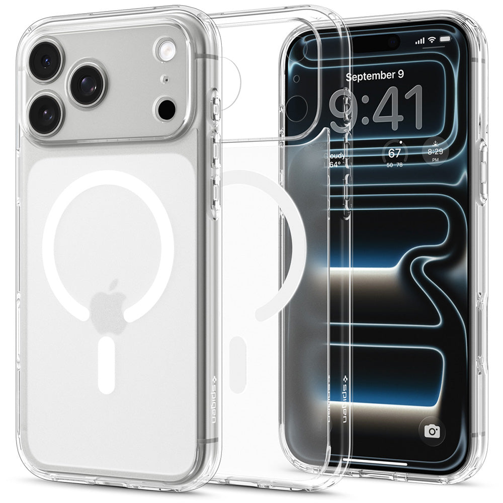Husa de protectie Spigen Ultra Hybrid compatibil cu iPhone 18 Pro / iPhone 17 Pro, Alb