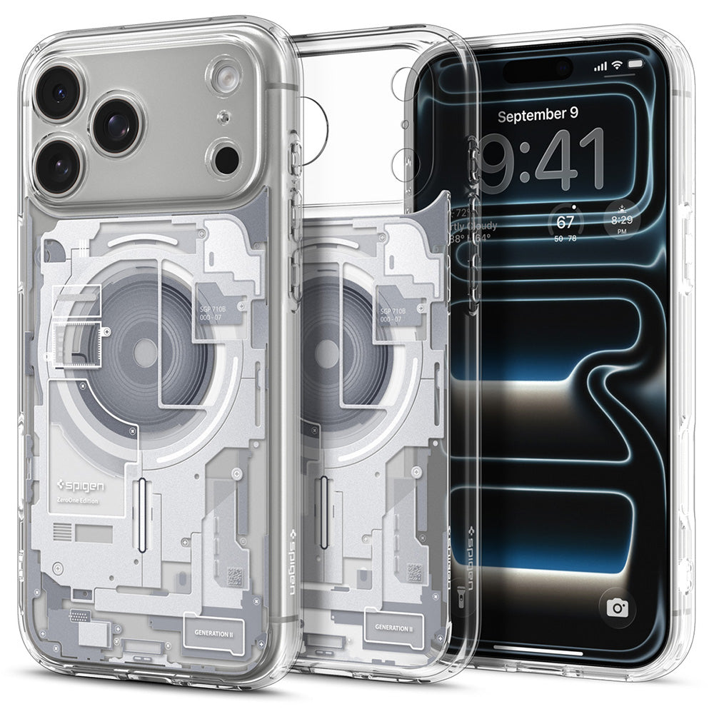 Husa de protectie Spigen Ultra Hybrid compatibil cu iPhone 17 Pro / iPhone 18 Pro, Alb
