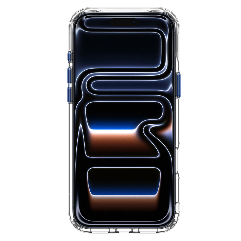Husa de protectie Spigen Ultra Hybrid compatibil cu iPhone 17 Pro Max / iPhone 18 Pro Max, Transparent / Albastru