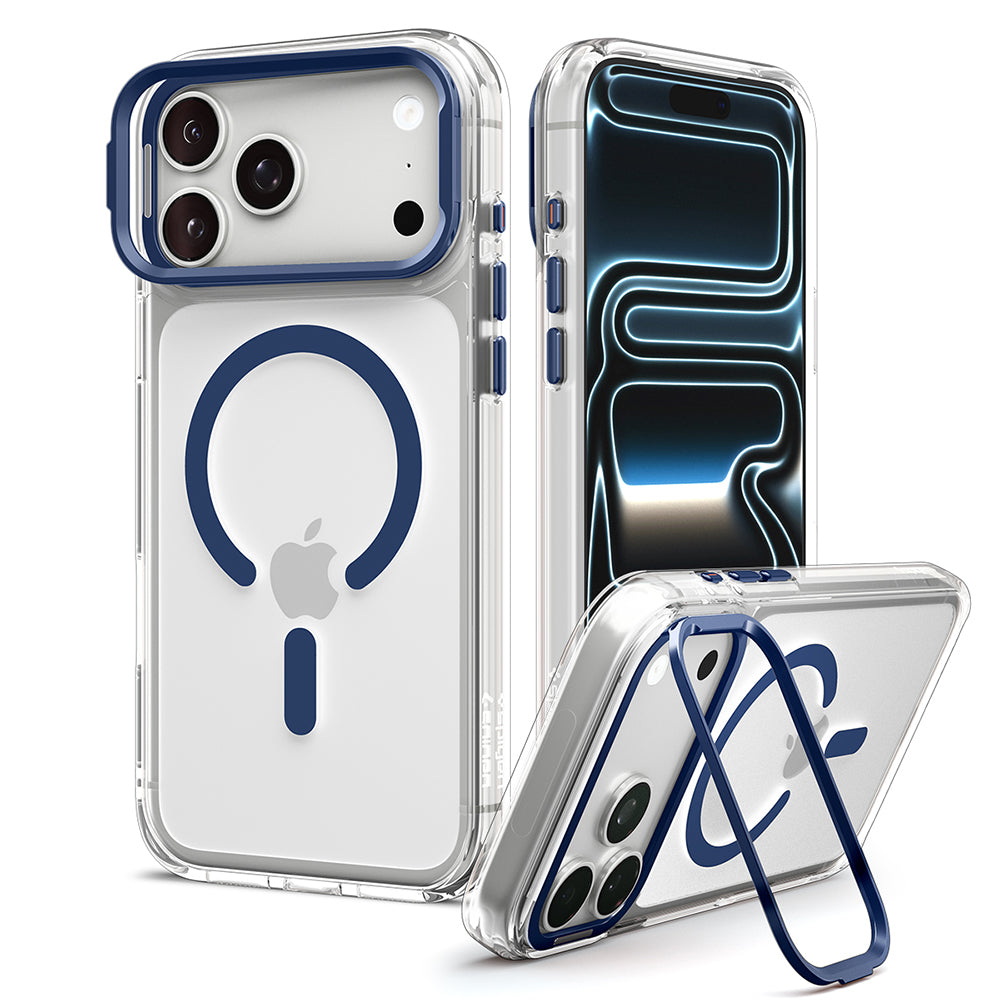 Husa de protectie Spigen Ultra Hybrid compatibil cu iPhone 17 Pro / iPhone 18 Pro, Albastru