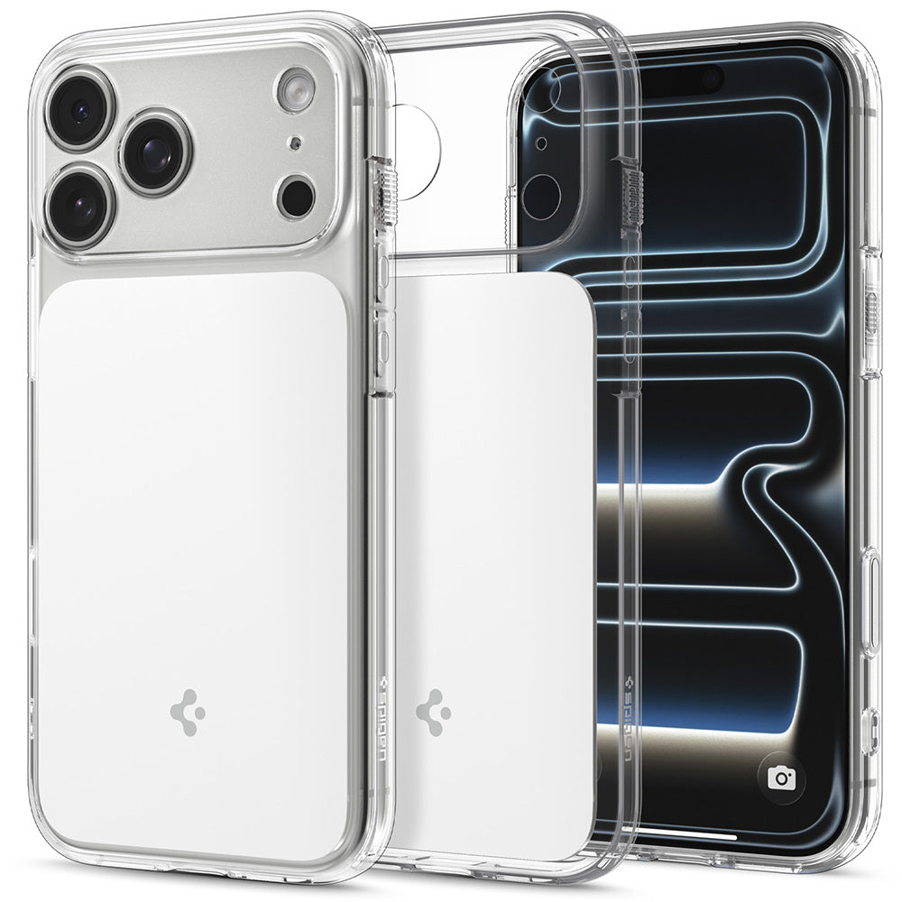 Husa de protectie Spigen Ultra Hybrid compatibil cu iPhone 17 Pro / iPhone 18 Pro, Alb