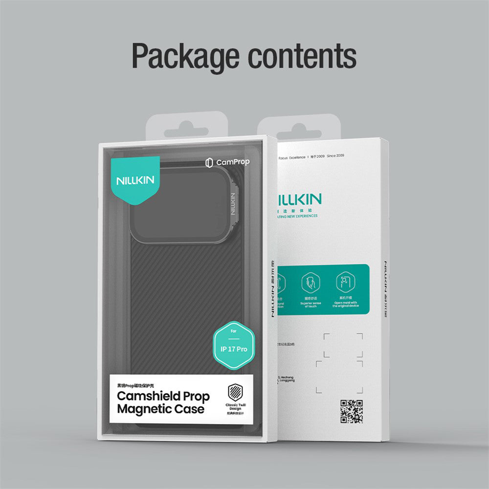 Husa de protectie Nillkin CamShield Prop Magnetic compatibil cu iPhone 17 Pro Max / iPhone 18 Pro Max, Negru