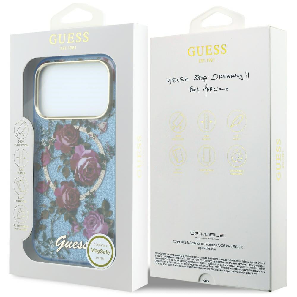 Husa de protectie Guess compatibil cu iPhone 18 Pro / iPhone 17 Pro, Albastru