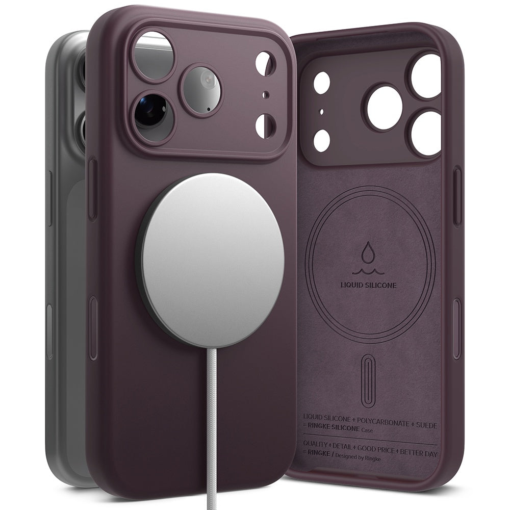 Husa de protectie Ringke compatibil cu iPhone 18 Pro, Visiniu