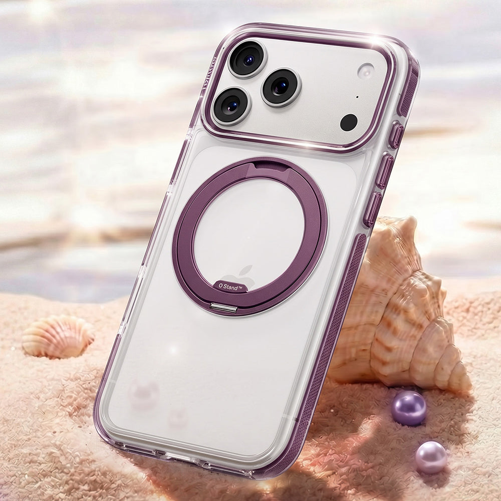 Husa de protectie Torras Ostand O3 Light compatibil cu iPhone 18 Pro Max / iPhone 17 Pro Max, Mov