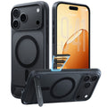 Husa de protectie Torras Ostand L1 Guardian compatibil cu iPhone 17 Pro / iPhone 18 Pro, Negru