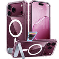 Husa de protectie Torras Ostand L1 Guardian compatibil cu iPhone 17 Pro / iPhone 18 Pro, Transparent