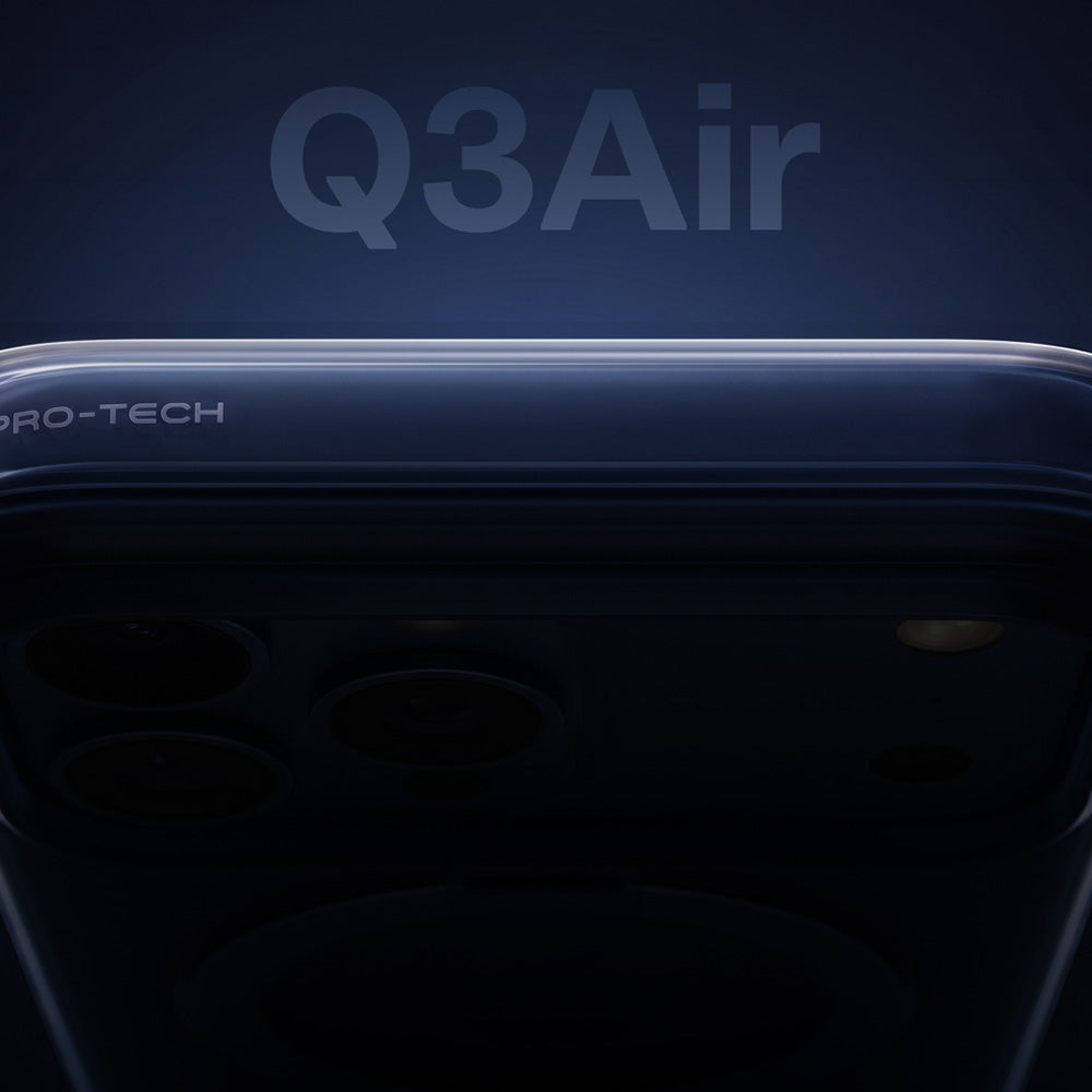 Husa de protectie Torras Ostand Q3 Air compatibil cu iPhone 18 Pro Max / iPhone 17 Pro Max, Albastru