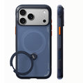 Husa de protectie Torras Ostand Q3 Air compatibil cu iPhone 18 Pro / iPhone 17 Pro, Albastru