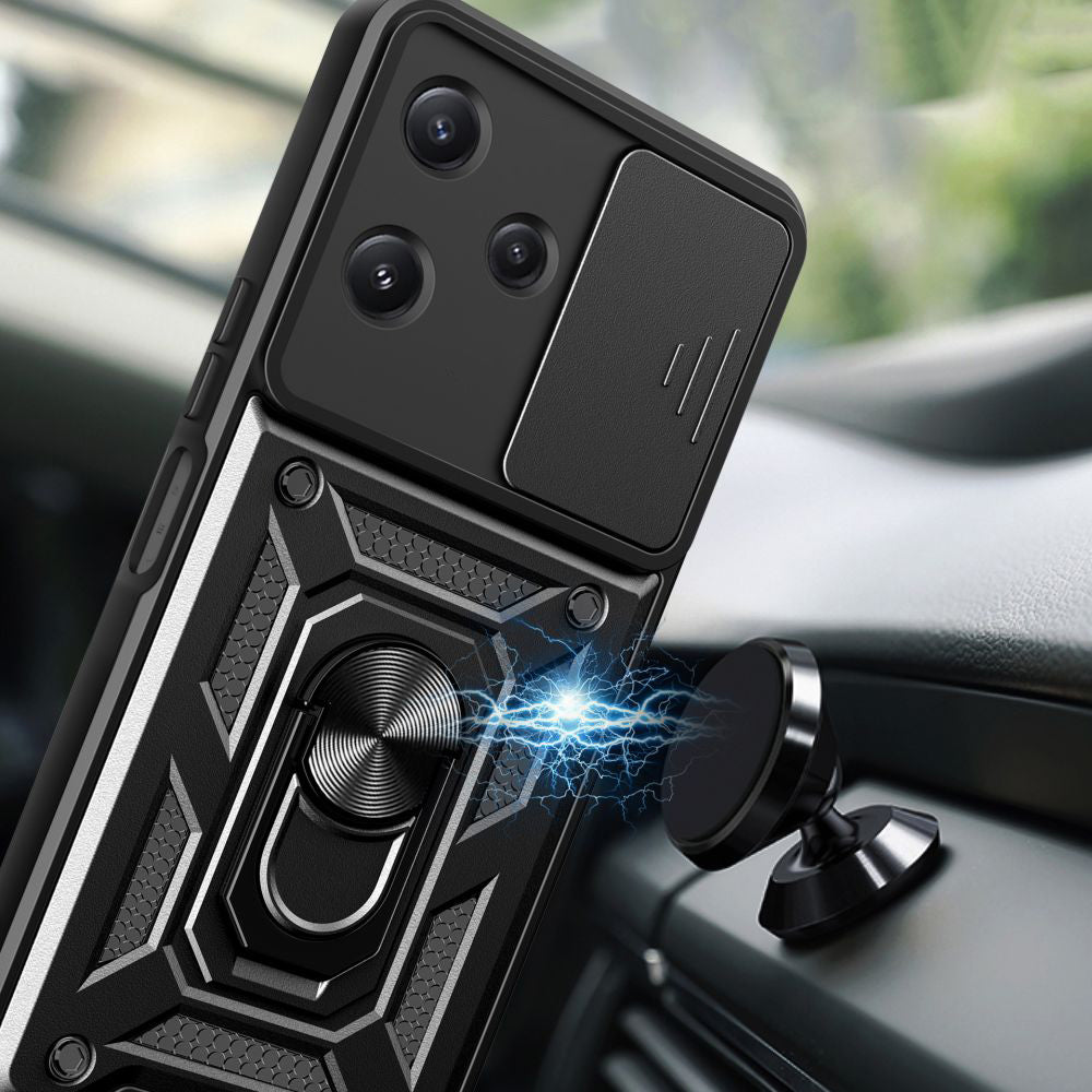 Husa de protectie Techsuit CamShield compatibil cu Xiaomi Redmi 12 5G, Negru
