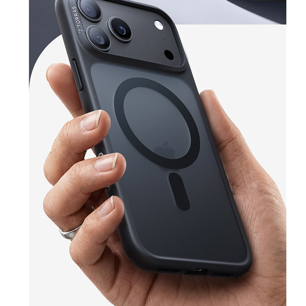 Husa de protectie Torras Guardian Magnetic compatibil cu iPhone 17 Pro / iPhone 18 Pro, Negru