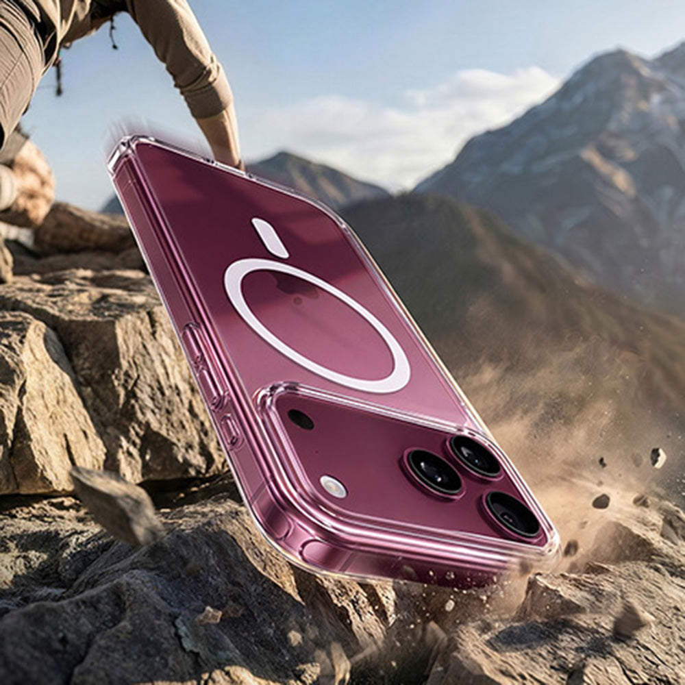 Husa de protectie Torras Guardian Magnetic compatibil cu iPhone 17 Pro / iPhone 18 Pro, Transparent