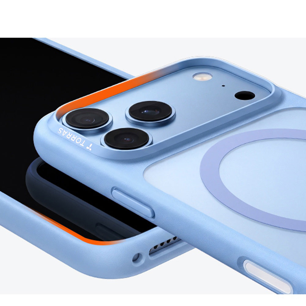 Husa de protectie Torras Guardian Magnetic Series compatibil cu iPhone 17 Pro / iPhone 18 Pro, Albastru