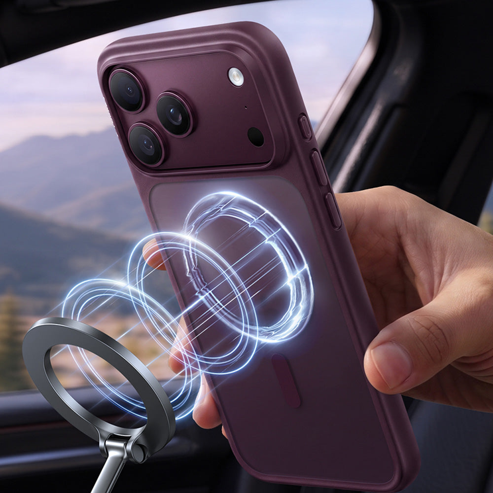 Husa de protectie Torras Guardian Magnetic compatibil cu iPhone 17 Pro / iPhone 18 Pro, Mov