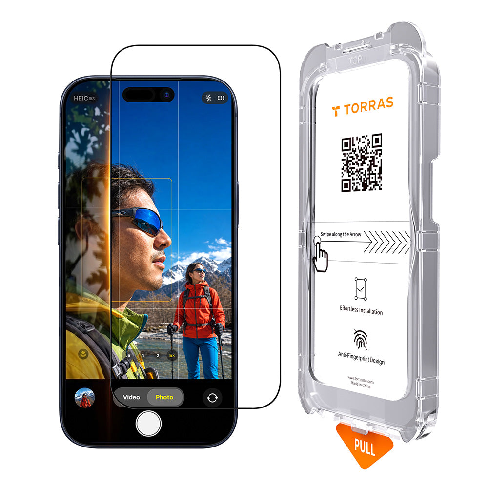 Folie de protectie Torras Sunview AR Shield compatibil cu iPhone 17 Pro / iPhone 18 Pro, Transparent